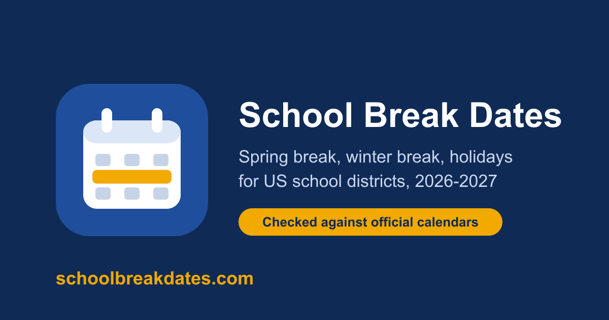 Cabarrus County Schools Calendar 2026-2027: Breaks, Holidays & First ...